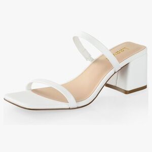 Leevar Square Toe Heeled Sandals for Women  size 6.5